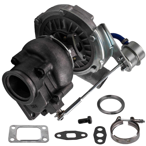 T3 T4 Turbo Turbocharger 0.63A/R V Band Flange Oil Cooled  Max 450HP